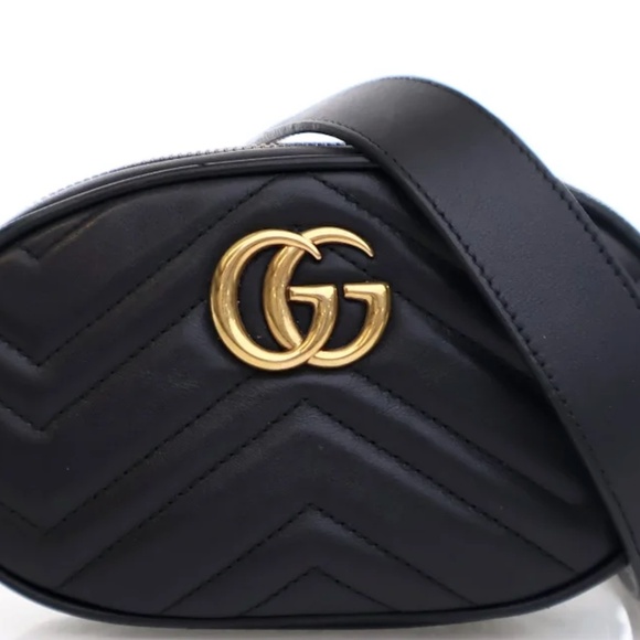 GUCCI Gucci Calfskin Marmont Belt Bag - Picture 1 of 10